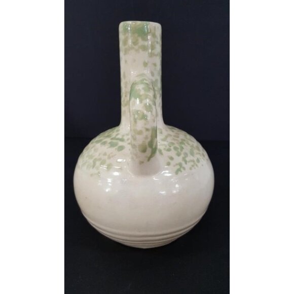 Vintage Stoneware Jug - Mohawk Liqueur Bottle Green Speckled Glaze - Picture 5 of 8